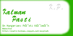 kalman pasti business card